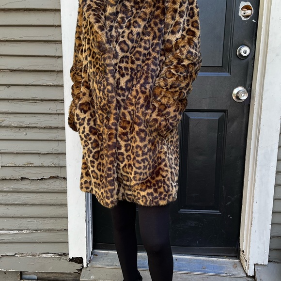 Zara TRF collection faux fur leopard coat*fabulous* - Picture 14 of 15